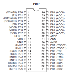  AVR 40 Pin 16MHz 32K 8A/D - ATMega32